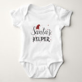 Santas Helfer niedlicher Urlaub Baby Strampler (Vorderseite)