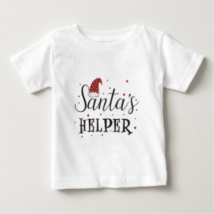 Santas Helfer niedlicher Urlaub Baby T-shirt