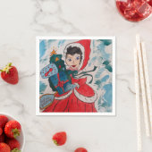 Santas Helfer Papier Serviette (Beispiel)