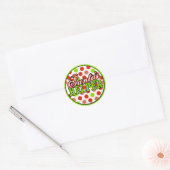 Santas Helfer Runder Aufkleber (Umschlag)