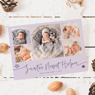 Santa's Helfer Weihnachten Lila Geburt