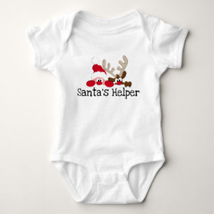 Santas Helper Baby Strampler