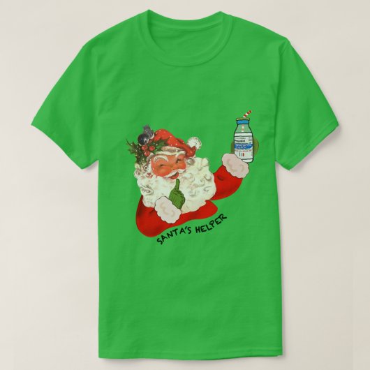Santas Helper Christmas ICU Nurse CRNA Funny Propo T-Shirt (Design vorne)