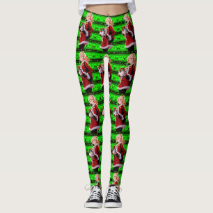 Santas Helper Kostüme Frauen Leggings