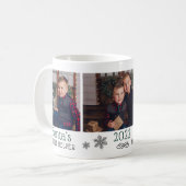 Santas Helper Niedlich Green Holiday Foto Collage Kaffeetasse (Vorderseite Links)
