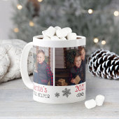 Santas Helper Niedlich Red Holiday Foto Collage Kaffeetasse
