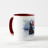 Santa's Helper Scottish Terrier Tasse (Vorderseite Links)