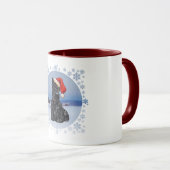 Santa's Helper Scottish Terrier Tasse (VorderseiteRechts)