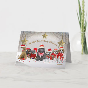 Santa's Helpers Enjoy Holiday Feiertagskarte