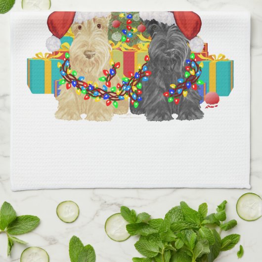 Santas Helpers Küchentuch (Gefaltet)