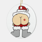 Santas Hintern Keramik Ornament (Links)