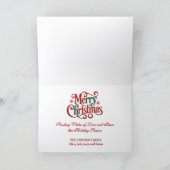 Santa's Horse Pulling Sleigh Feiertagskarte (Innenseite)