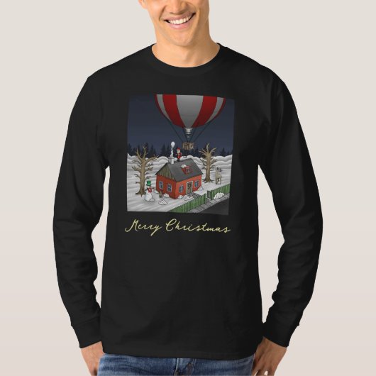 Santa's Hot Air Balloon T-Shirt (Vorderseite)