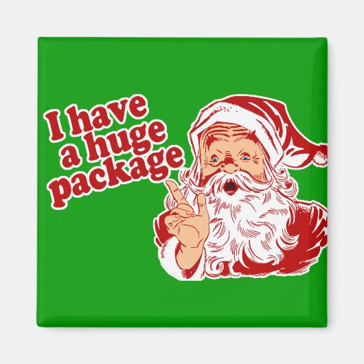 Santas Huge Paket Magnet (Vorne)