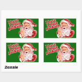 Santas Huge Paket Rechteckiger Aufkleber (Blatt)
