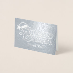 Santas Hut Santas Helfer Urlaub Folienkarte