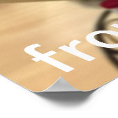 Santas in einer Reihe von Weihnachtsgrüssen Poster (Ecke)