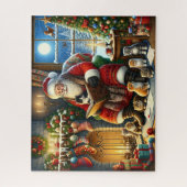 Santas Kätzchen-Geschichtsstunde Puzzle (Vertikal)