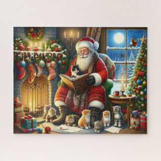 Santas Kätzchen-Geschichtsstunde Puzzle