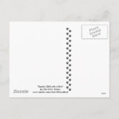 "Santa's Kiss for Chihuahua" Hunde Kunst Postkarte (Rückseite)