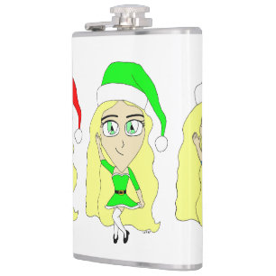 Santas kleine Helfer Flachmann
