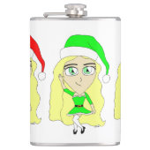Santas kleine Helfer Flachmann (Vorderseite)