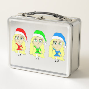 Santas kleine Helfer Metall Brotdose
