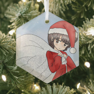 Santa's kleiner Helfer Ornament Aus Glas