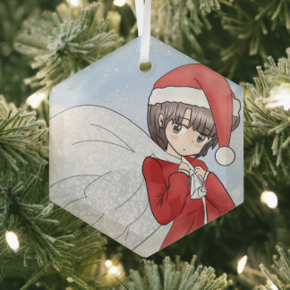 Santa's kleiner Helfer Ornament Aus Glas