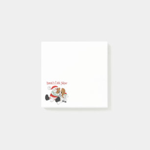 Santas kleiner Japper Cavalier King Charles Post-it Klebezettel
