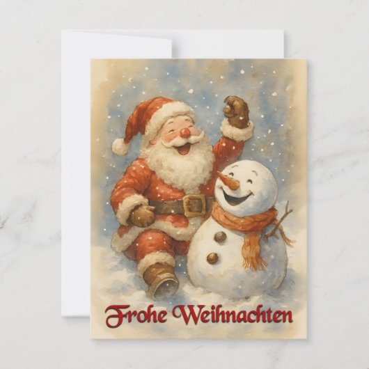 Santas Lachen im Winterzauber (Vorderseite)