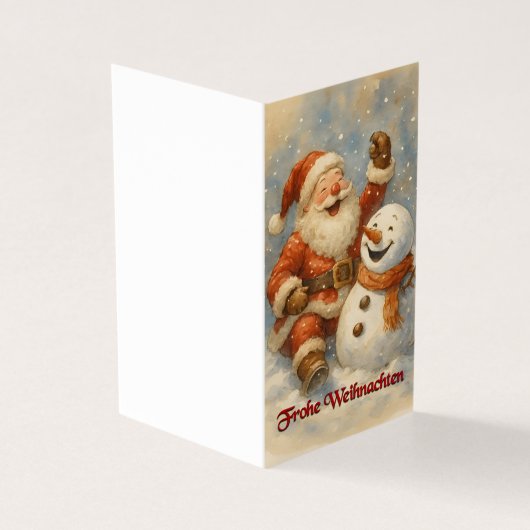 Santas Lachen im Winterzauber (Vorderseite)