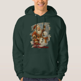 Santas Lachen im Winterzauber Hoodie