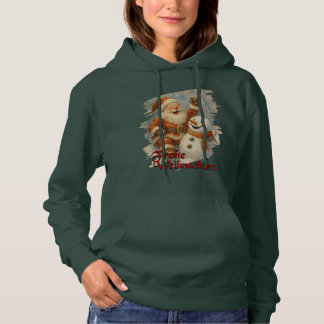 Santas Lachen im Winterzauber Hoodie