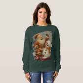 Santas Lachen im Winterzauber Sweatshirt (Vorne ganz)