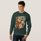 Santas Lachen im Winterzauber Sweatshirt (Vorne ganz)