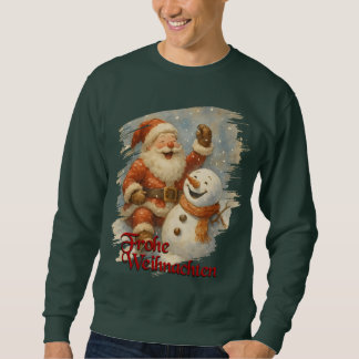 Santas Lachen im Winterzauber Sweatshirt