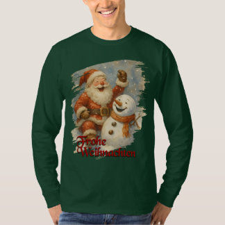 Santas Lachen im Winterzauber T-Shirt