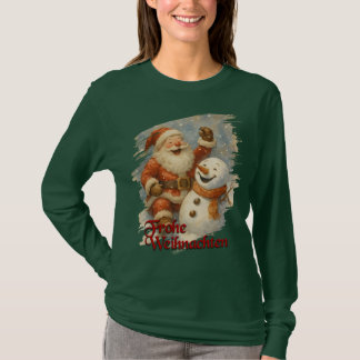 Santas Lachen im Winterzauber T-Shirt