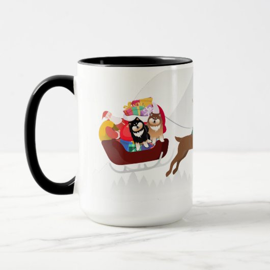 Santas Lappy Helpers - Lapphund Tasse (Links)