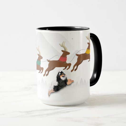 Santas Lappy Helpers - Lapphund Tasse (VorderseiteRechts)