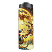 Santas legendäre Feiertagsfahrt Thermosbecher (Vorderseite)