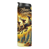 Santas legendäre Feiertagsfahrt Thermosbecher (Nach rechts gedreht)