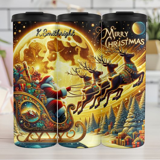 Santas legendäre Feiertagsfahrt Thermosbecher
