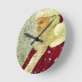 Santas Letter Runde Wanduhr (Winkel)