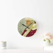 Santas Letter Runde Wanduhr (Zuhause)