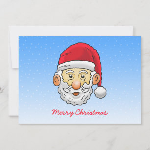 Santas liebes Gesicht Feiertagskarte