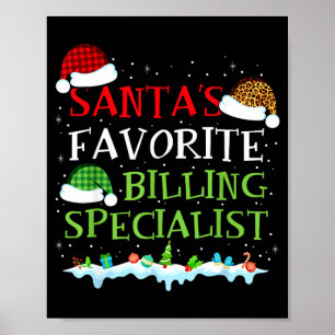 Santas Lieblings-Abrechnungs-Spezialist Spaß Weihn Poster