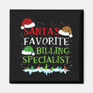 Santas Lieblings-Abrechnungs-Spezialist Spaßiges W Magnet