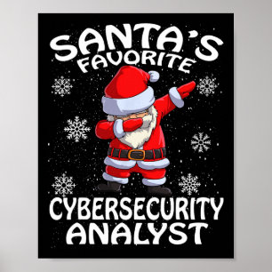 Santa's Lieblings-Analytiker für Cybersicherheit W Poster